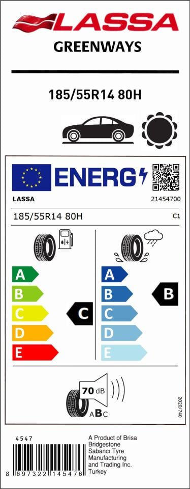 185/55R14 80H GREENWAYS