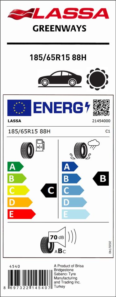 185/65R15 88H GREENWAYS