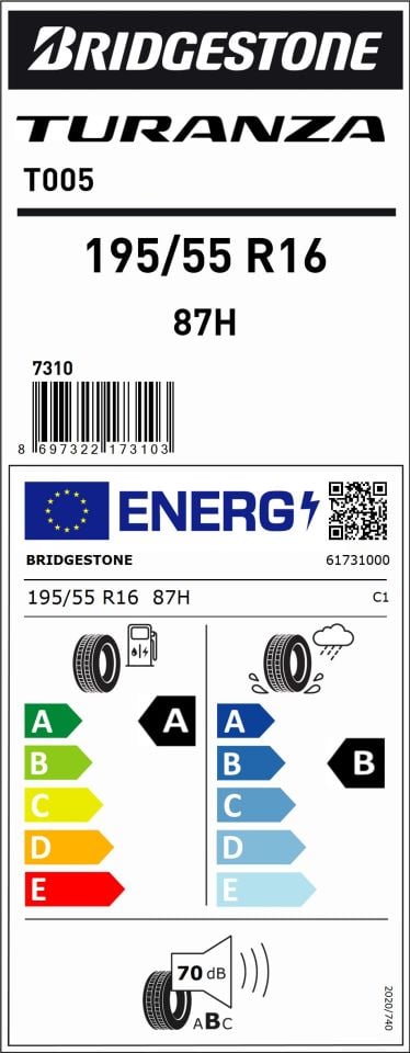 195/55R16 87H T005