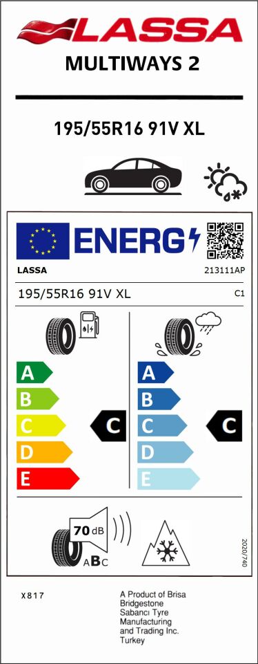 195/55R16 91V XL MULTIWAYS 2