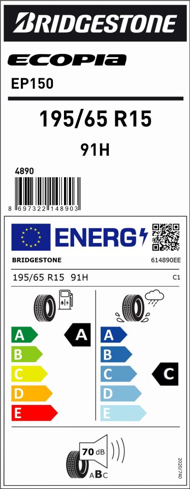 195/65R15 91H ECOPIA EP150