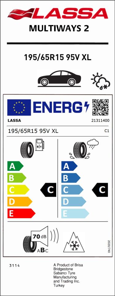195/65R15 95V XL MULTIWAYS 2