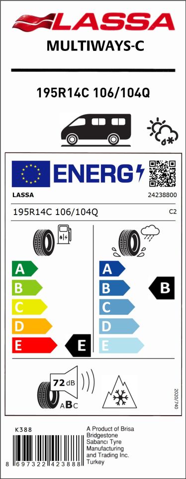 195R14C 106/104Q MULTIWAYS-C