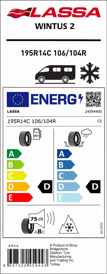 195R14C 106/104R WINTUS 2
