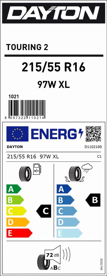 215/55R16 97W XL TOURING 2