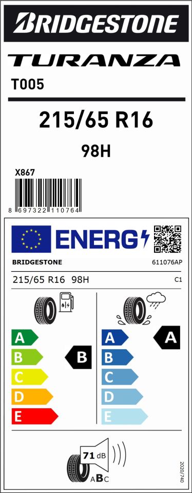 215/65R16 98H T005