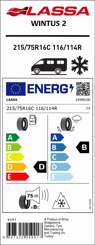 215/75R16C 116/114R WINTUS 2