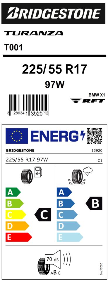 225/55R17 97W T001 RFT