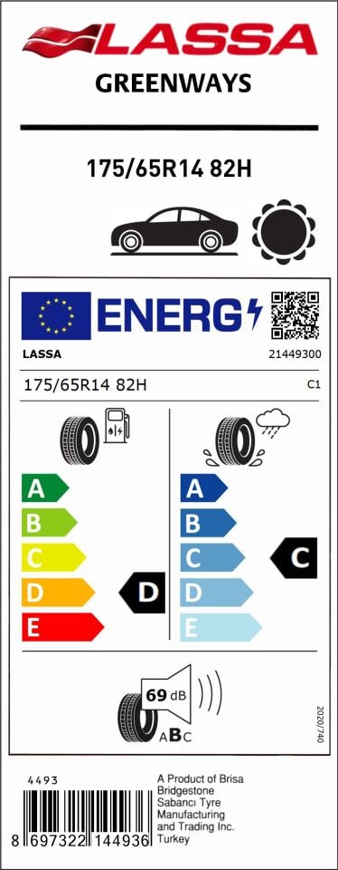175/65R14 86T XL GREENWAYS